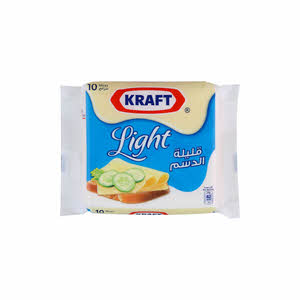Kraft Single Cheese Slices Light 200 g