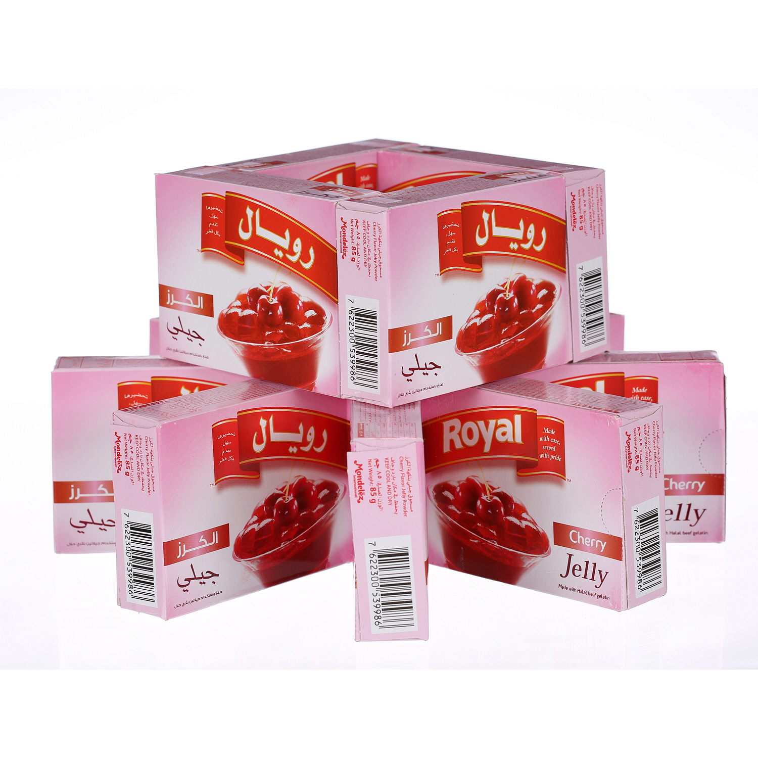 Royal Cherry Jelly Powder 85 g × 12 Pieces