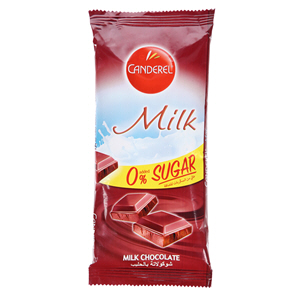 Canderel Milk Chocolate 0% added Sugar 85gm