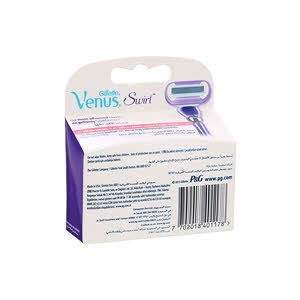 Gillette Venus Swirl Razor Blade Refills Purple 4 Pieces