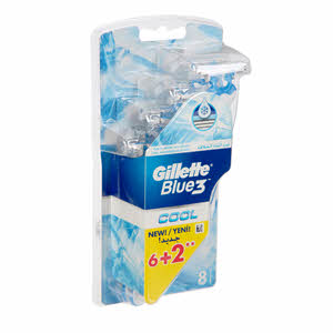 Gillette Blue Iii Cool 6+2Free