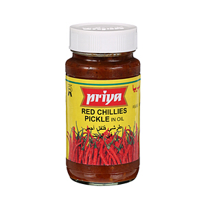 Priya Red Chillies Pickle in Oil 300 g