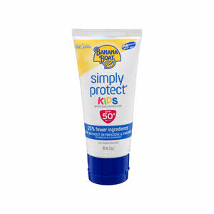 Banana Boat Simply Protect Kids Sunscreen Lotion SPF50+ White 90 ml