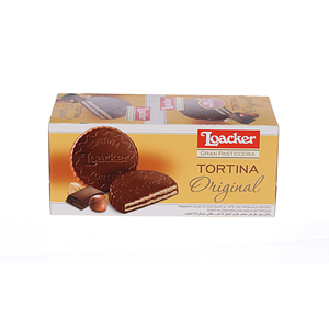 Loacker Tortina Chocolate Biscuits Sandwich 21 g × 24 Pieces