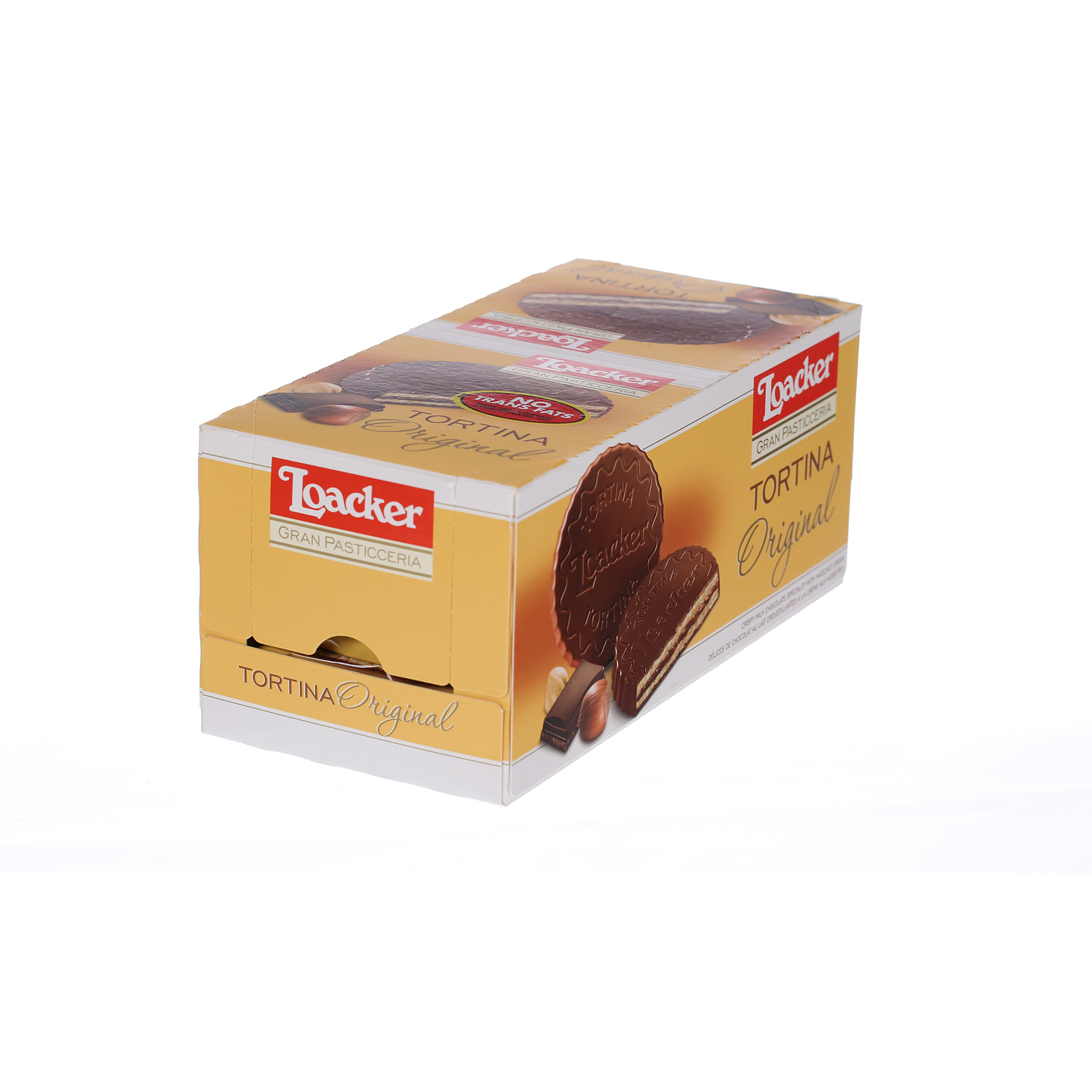 Loacker Tortina Chocolate Biscuits Sandwich 21 g × 24 Pieces