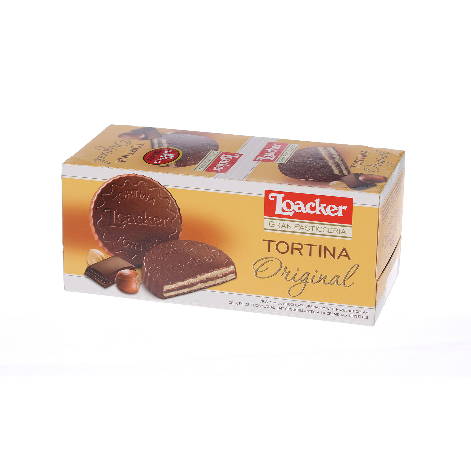 Loacker Tortina Chocolate Biscuits Sandwich 21 g × 24 Pieces