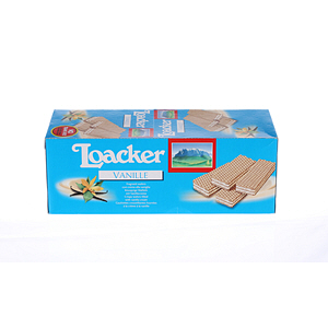 Loacker Vanilla Crispy Wafers 45 g × 25 Pieces