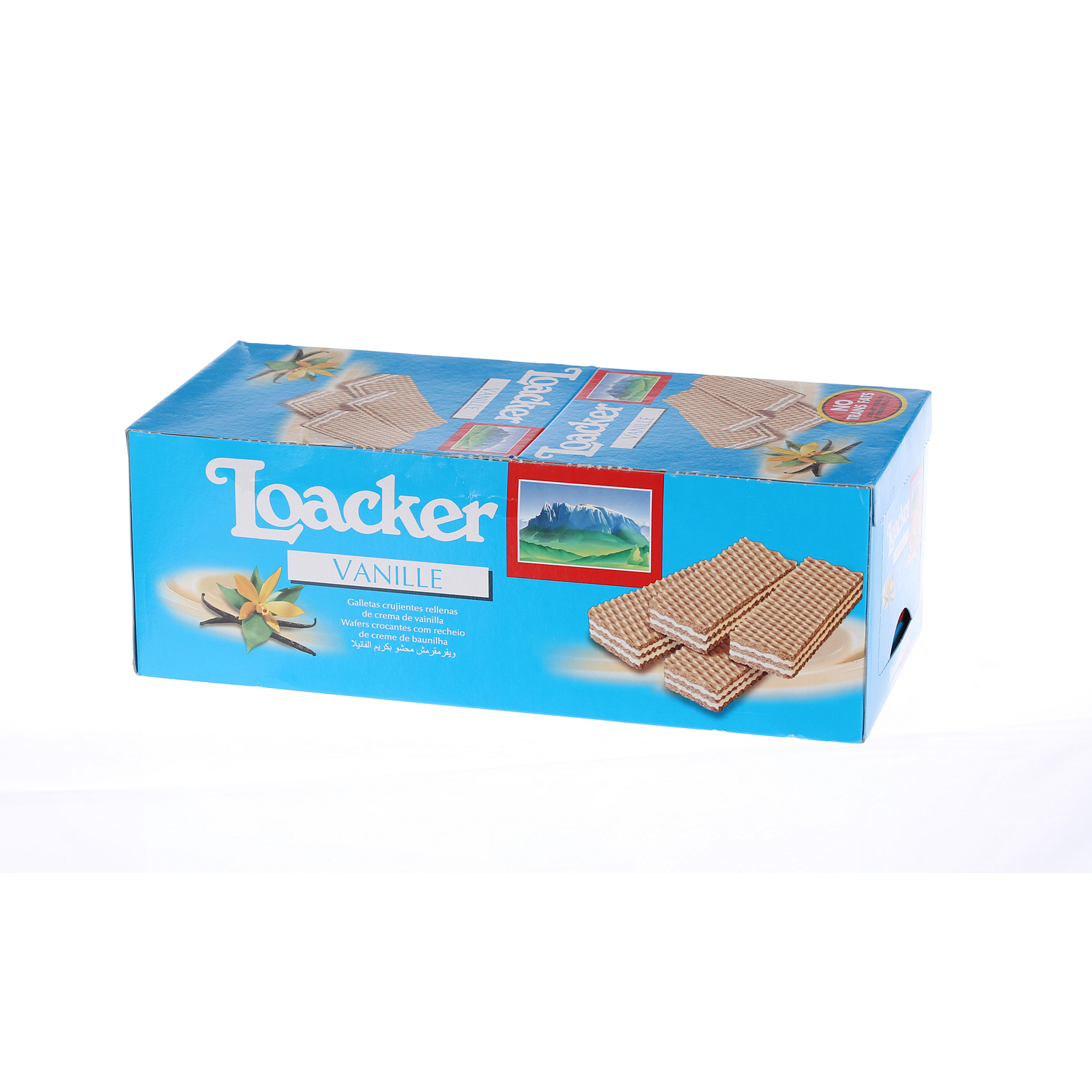 Loacker Vanilla Crispy Wafers 45 g × 25 Pieces