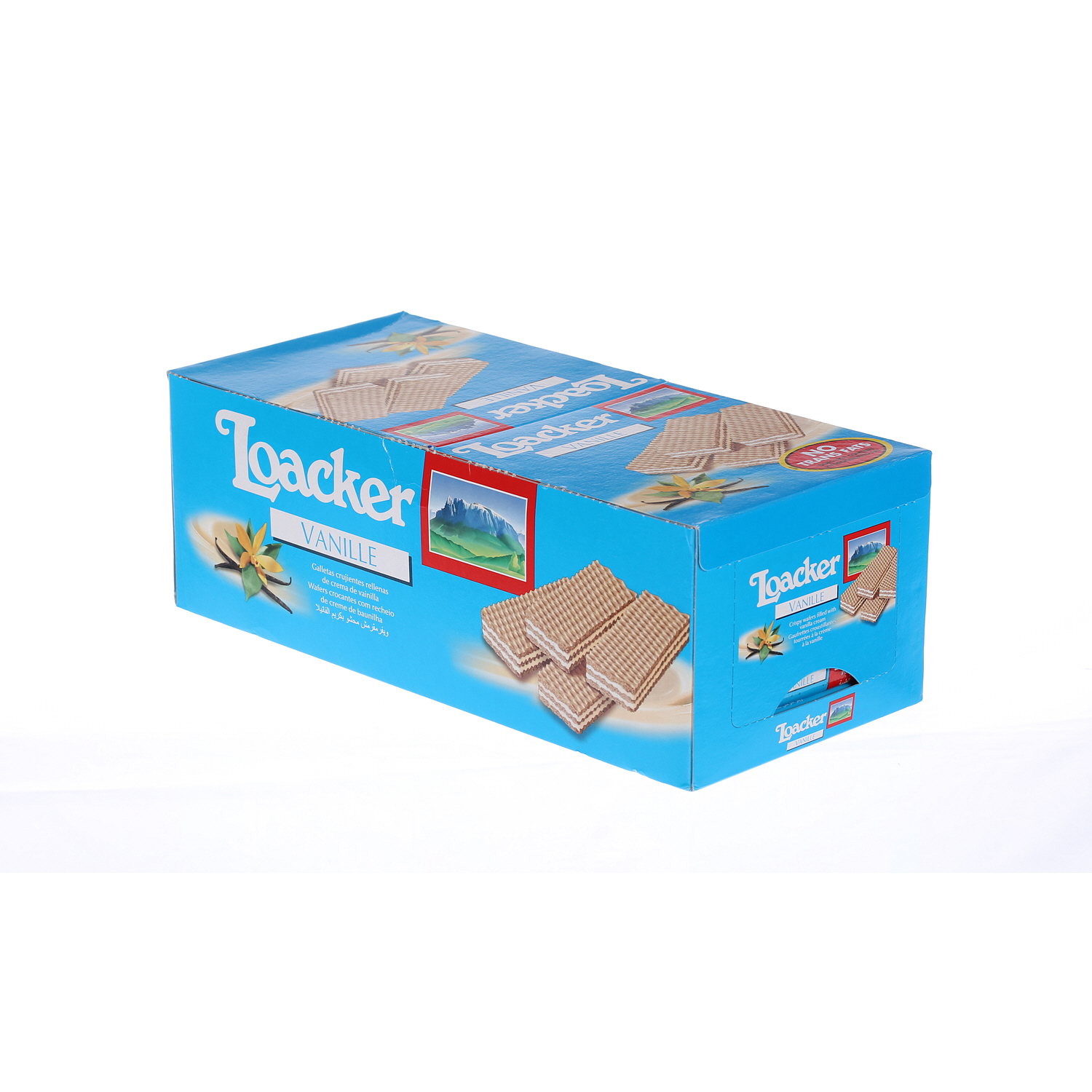 Loacker Vanilla Crispy Wafers 45 g × 25 Pieces