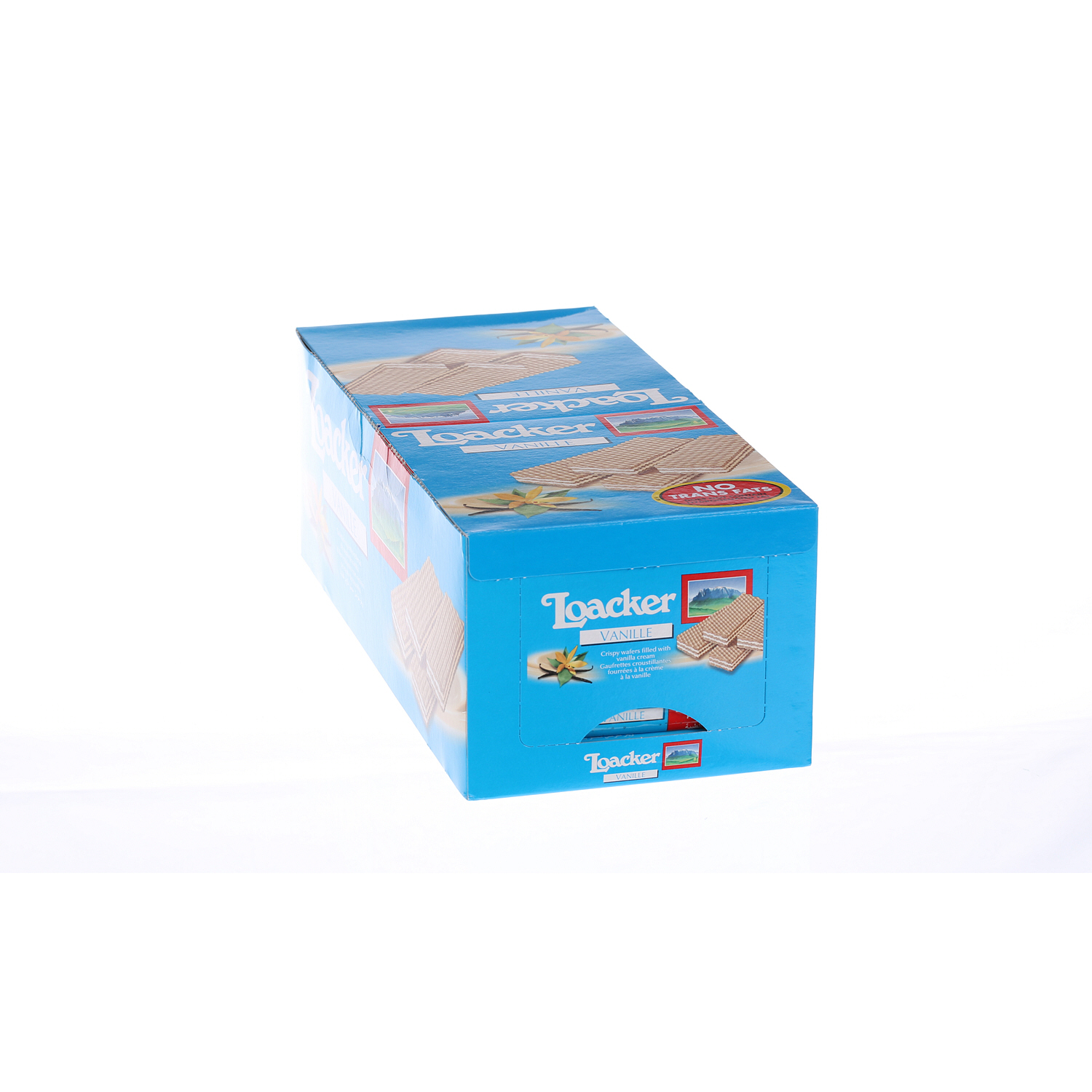 Loacker Vanilla Crispy Wafers 45 g × 25 Pieces