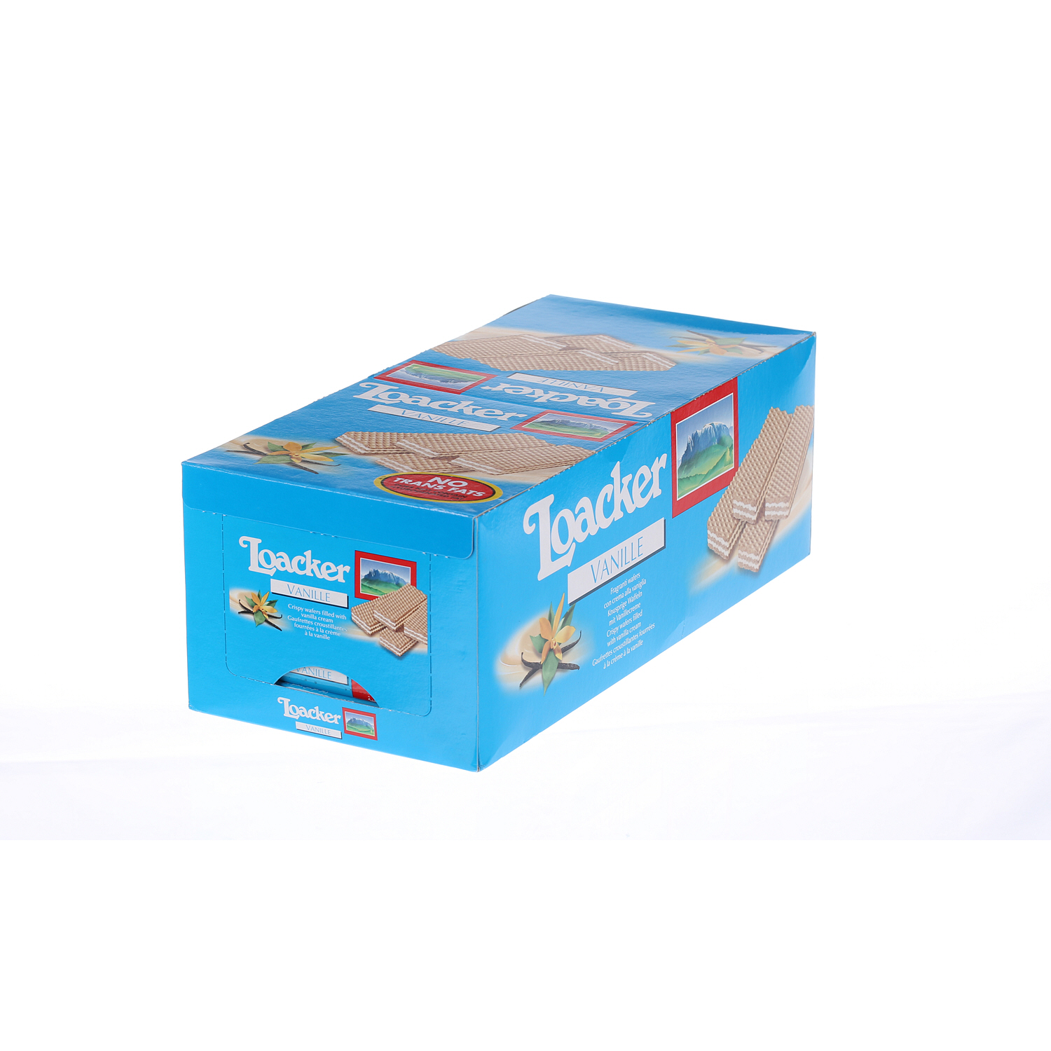 Loacker Vanilla Crispy Wafers 45 g × 25 Pieces