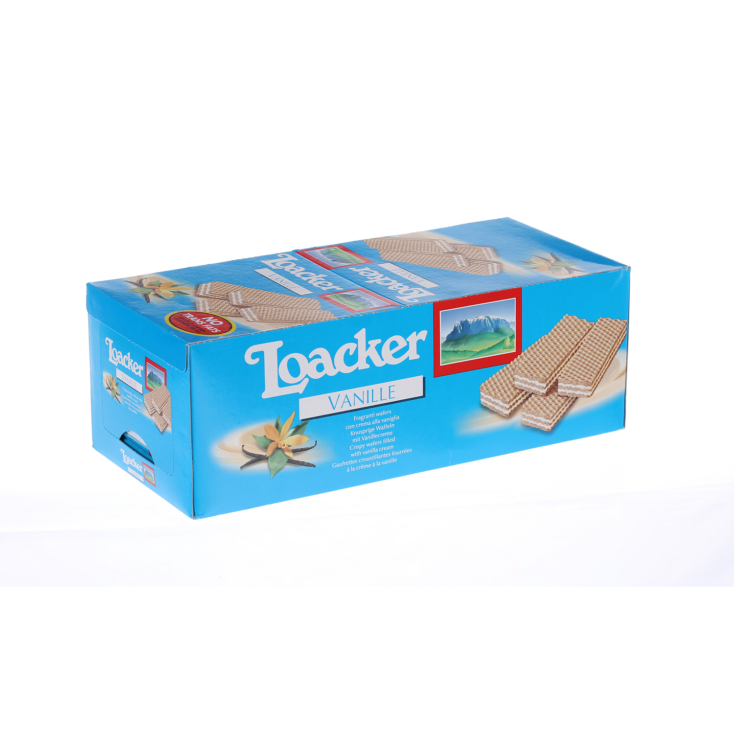 Loacker Vanilla Crispy Wafers 45 g × 25 Pieces