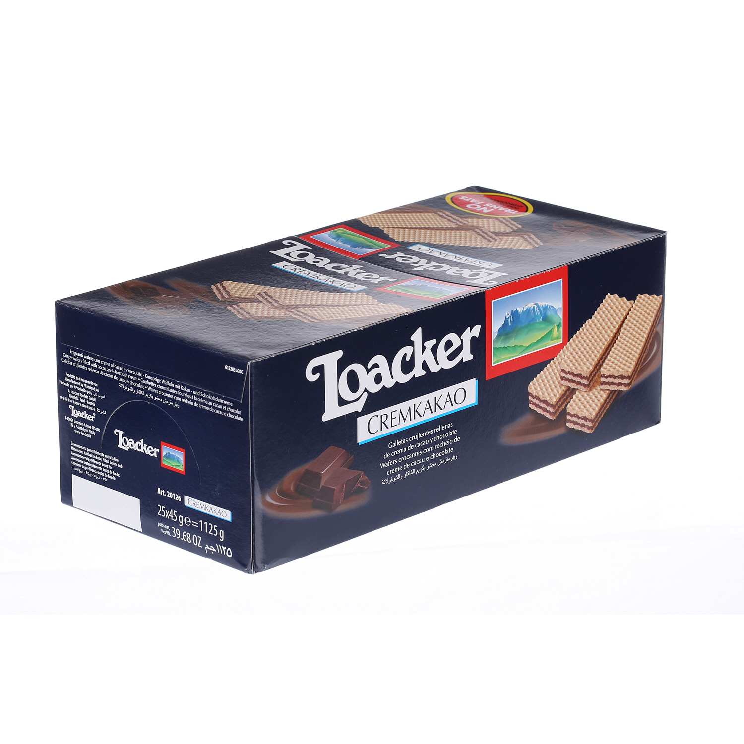Loacker Creamkakao Crispy Wafer Multipack 25 × 45 g