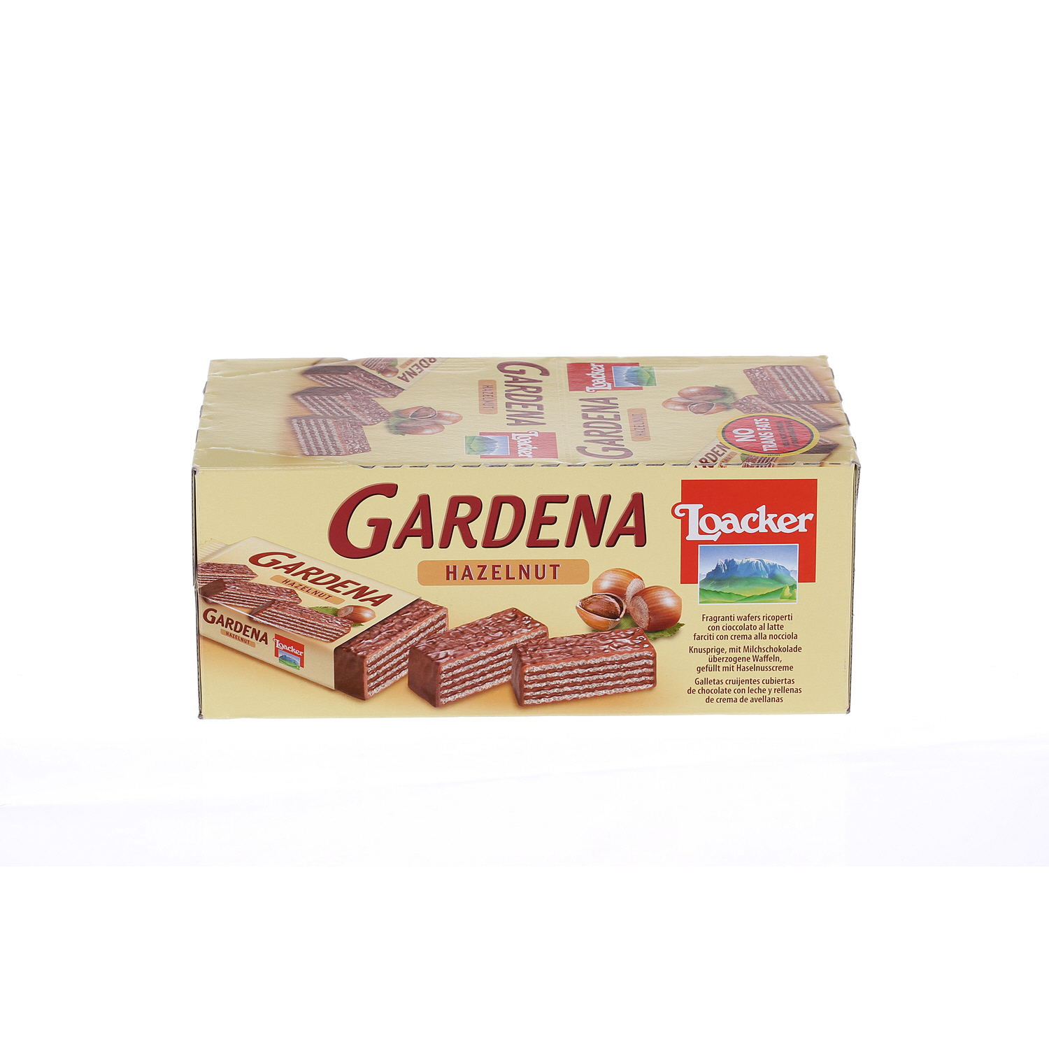 Loacker Gardena Hazelnut 38 g × 25 Pieces