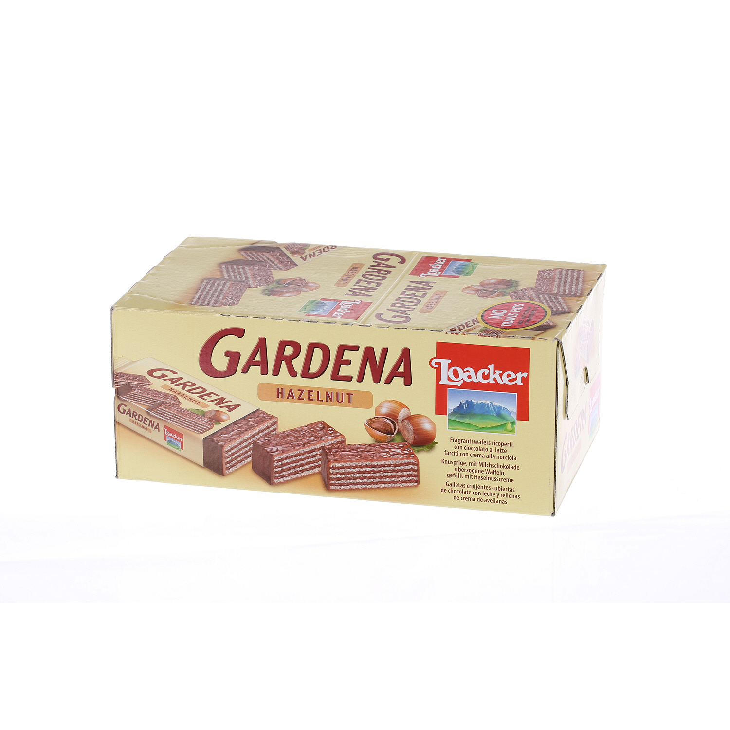 Loacker Gardena Hazelnut 38 g × 25 Pieces