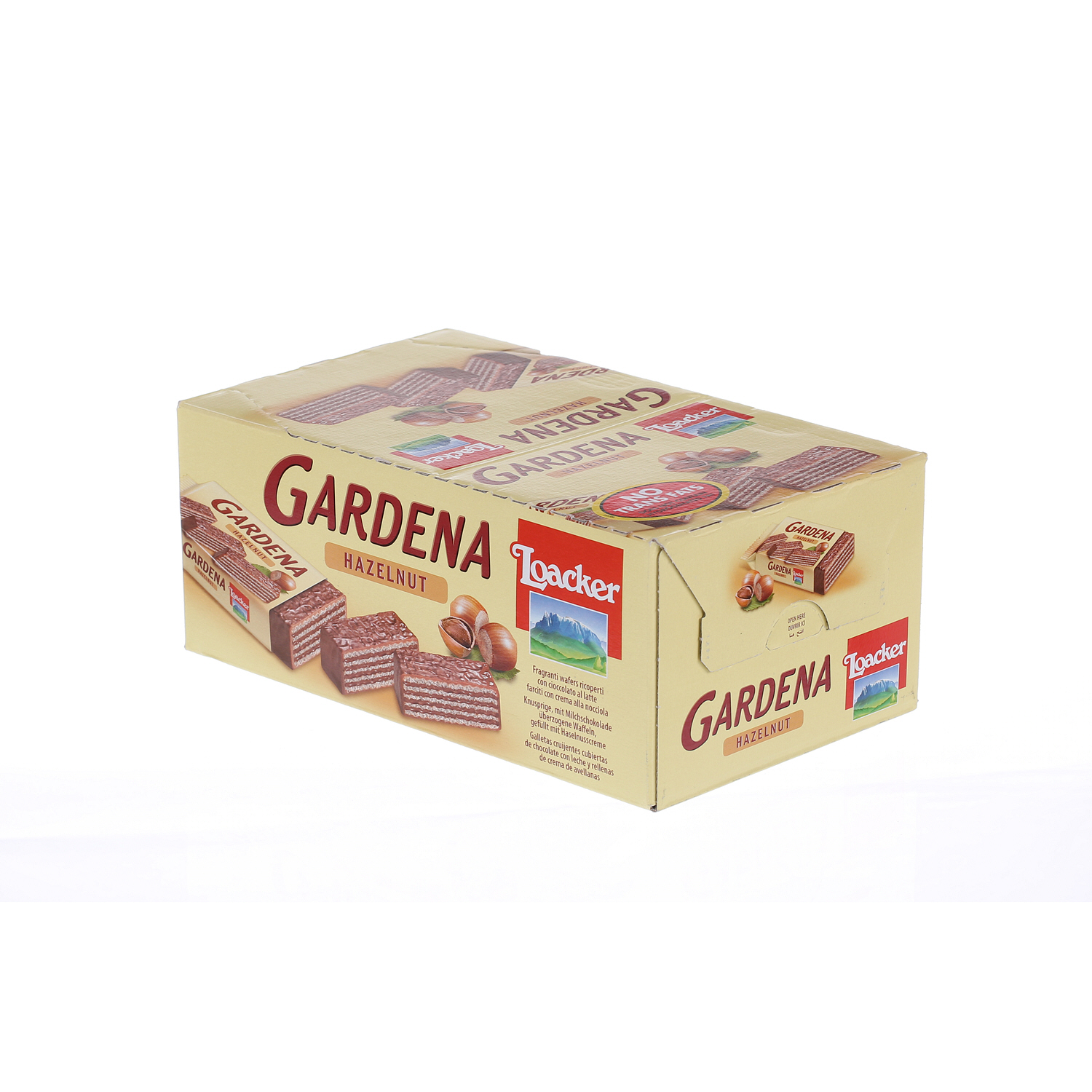 Loacker Gardena Hazelnut 38 g × 25 Pieces