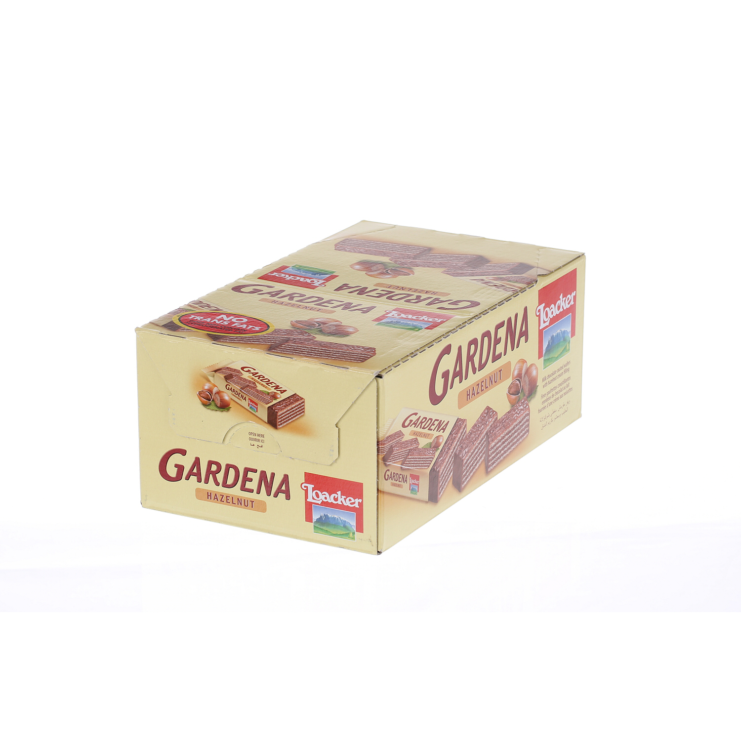 Loacker Gardena Hazelnut 38 g × 25 Pieces