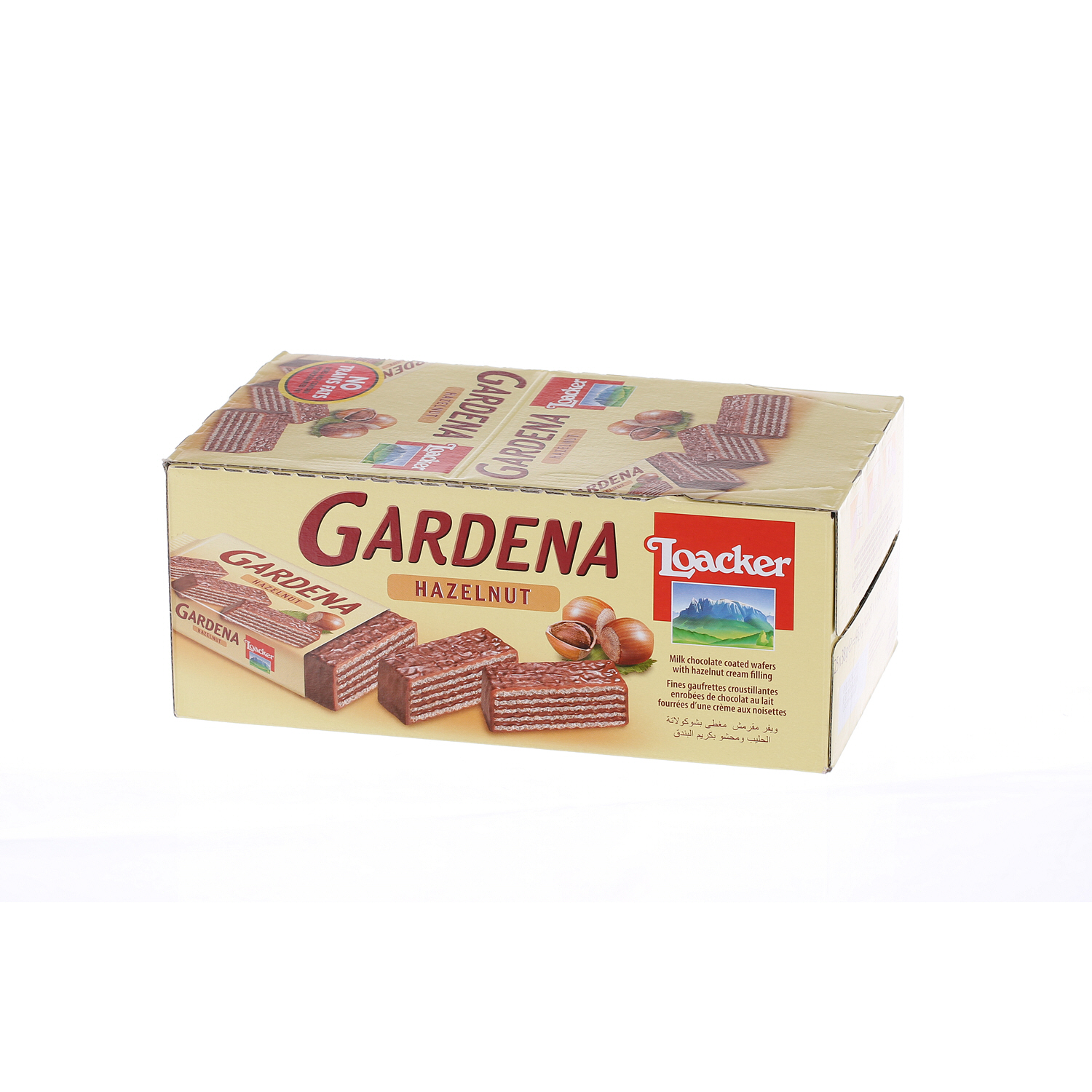 Loacker Gardena Hazelnut 38 g × 25 Pieces