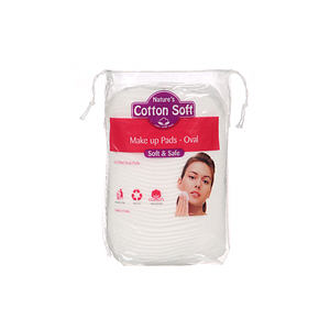 Cotton Soft Oval Make Up Pads 40 Pads