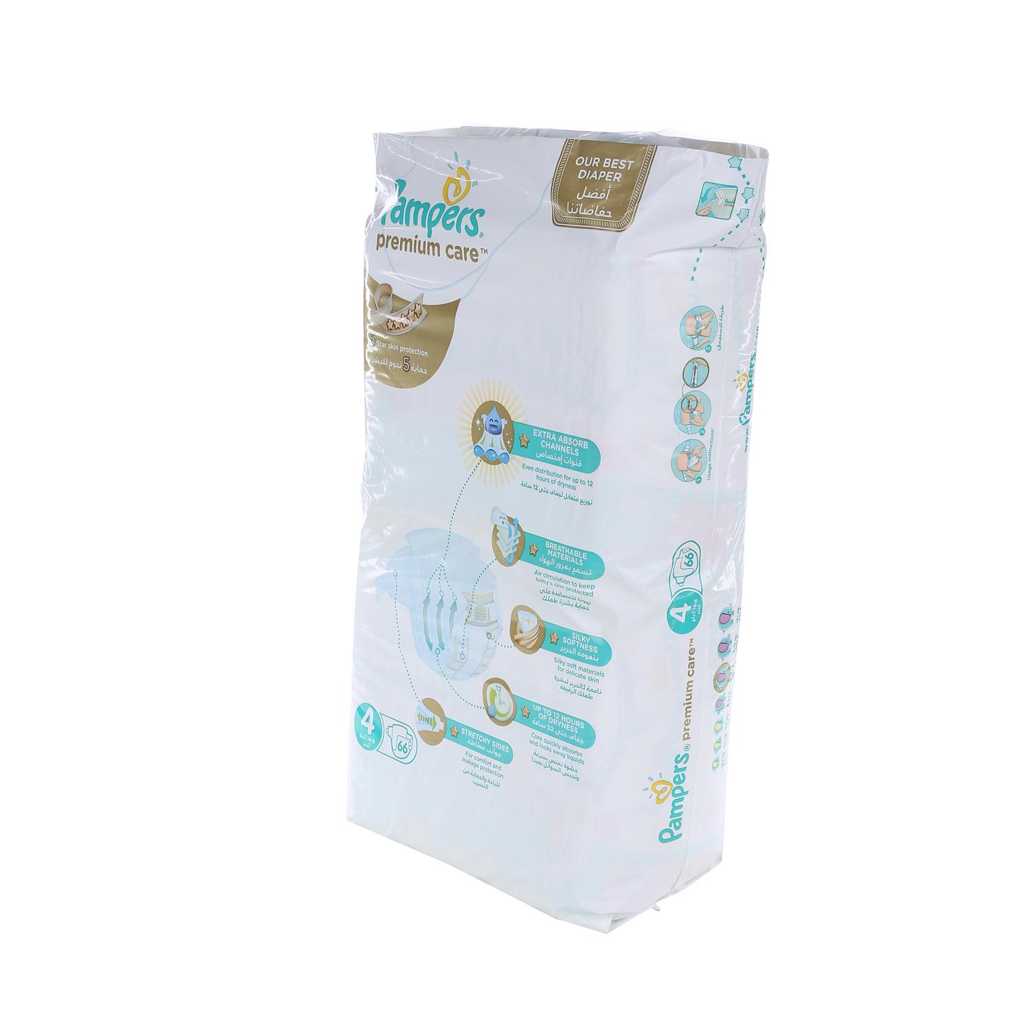 Pampers Premium Care Size 4 Japanese Pack 66 Pieces