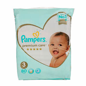 Pampers Premium Care Size 3 Japanese Pack 80 Pieces
