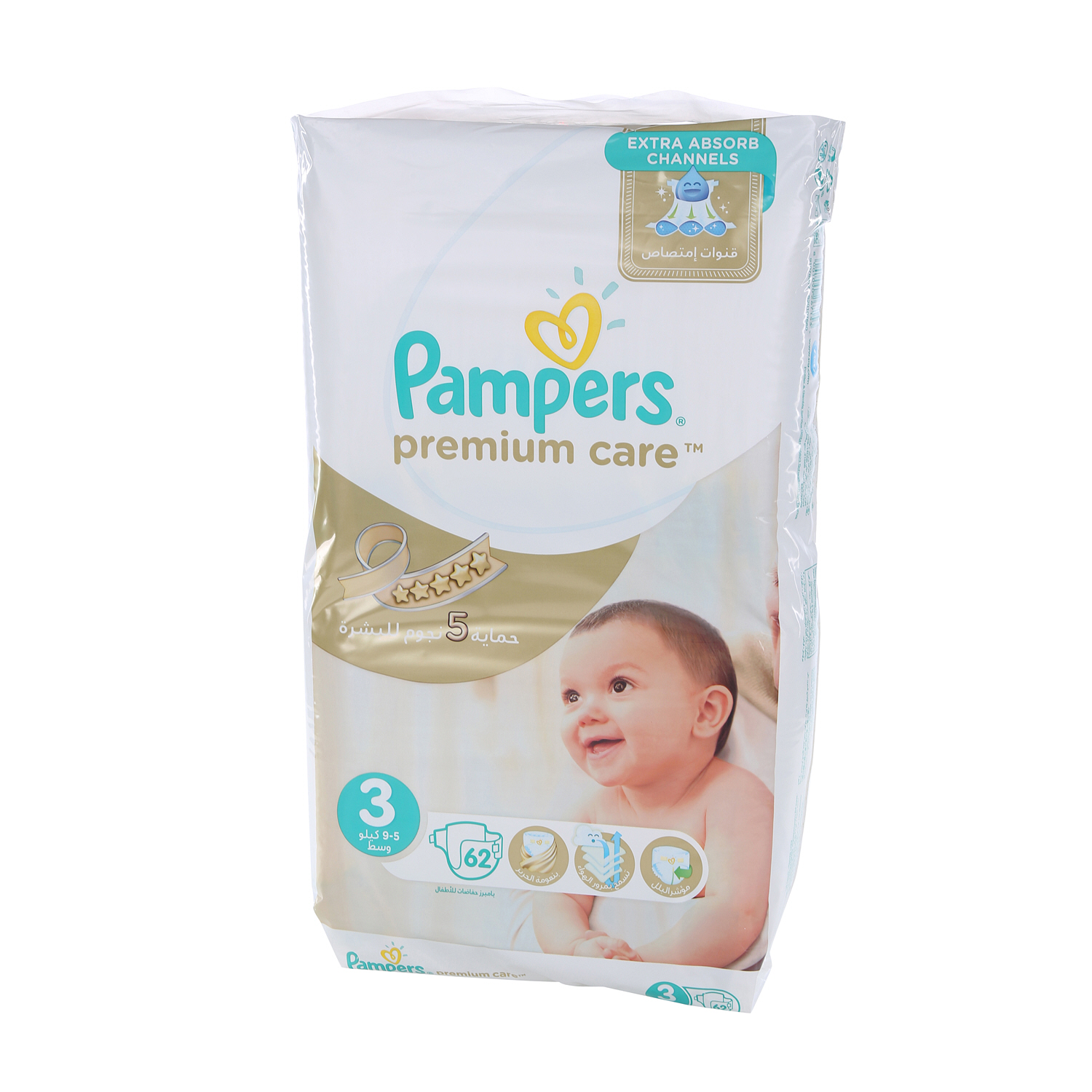 Pampers Premium Care Size 3 62 Pieces