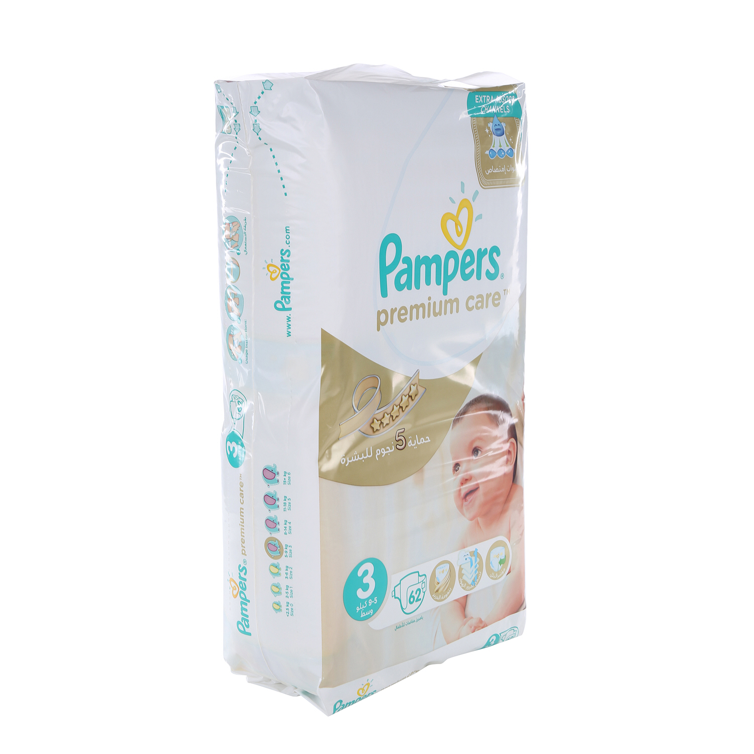 Pampers Premium Care Size 3 62 Pieces