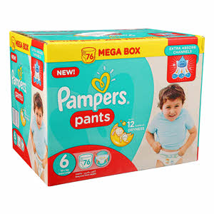 Pampers Pants Size 6 Mega Box 76 Pieces