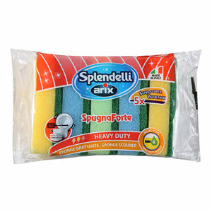 Arix Sponge Scourer Clear 5 Pack