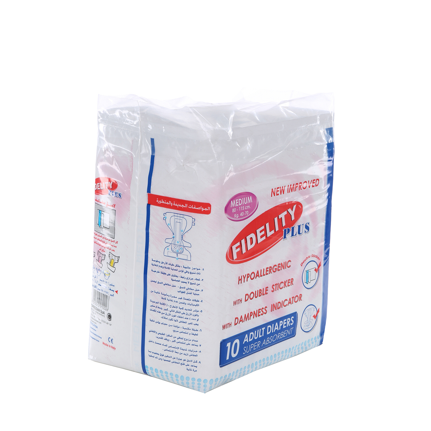 Fidelity Adult Diapers Medium 10 Diapers