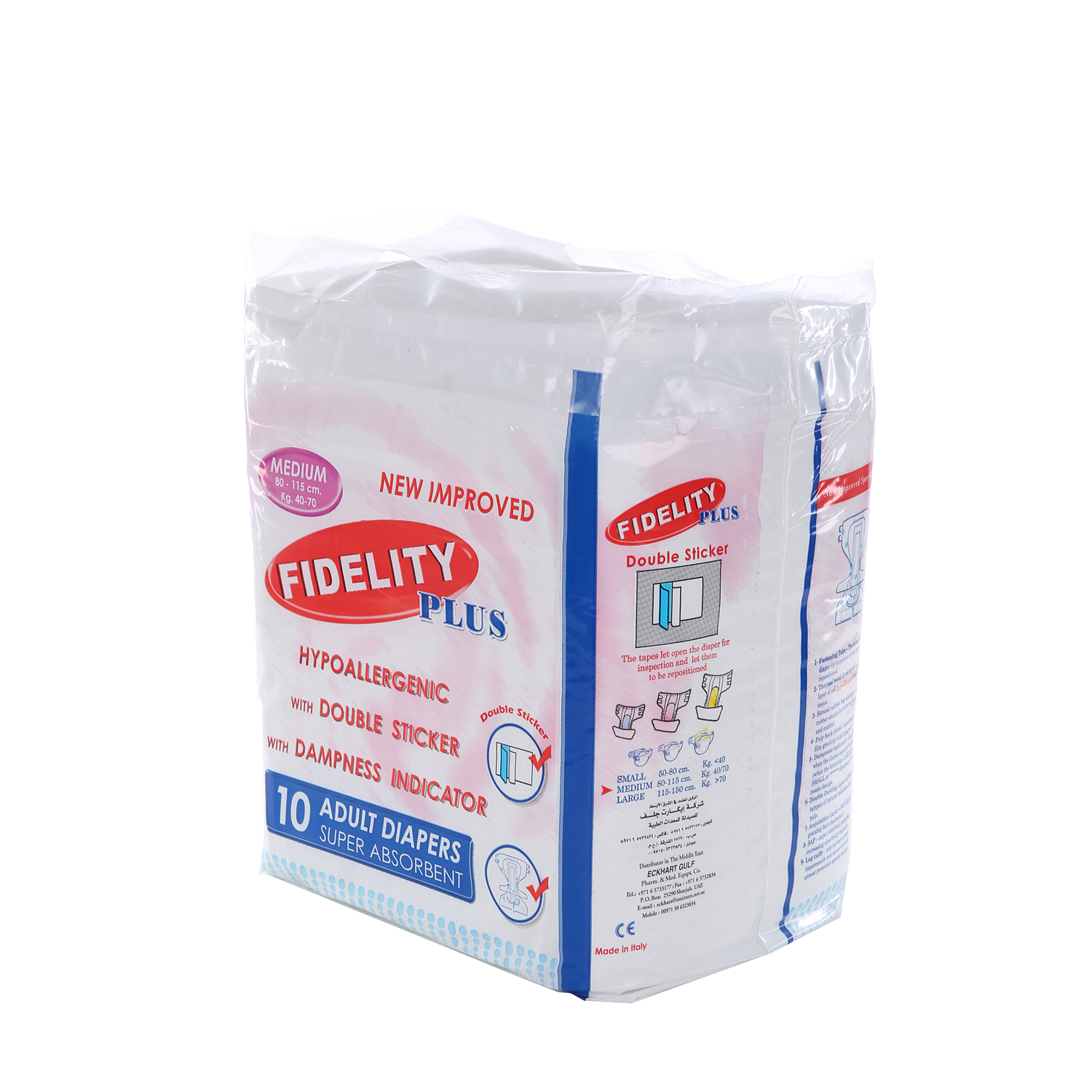 Fidelity Adult Diapers Medium 10 Diapers