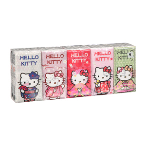 Hello Kitty Pocket Tissue 4Ply × 10PCS