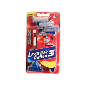 Laser Sport 3 Reflex Triple Blade Razors 4 Pack