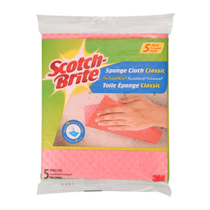 3M Scotch Brite Sponge Cloth Classic 5 Pack