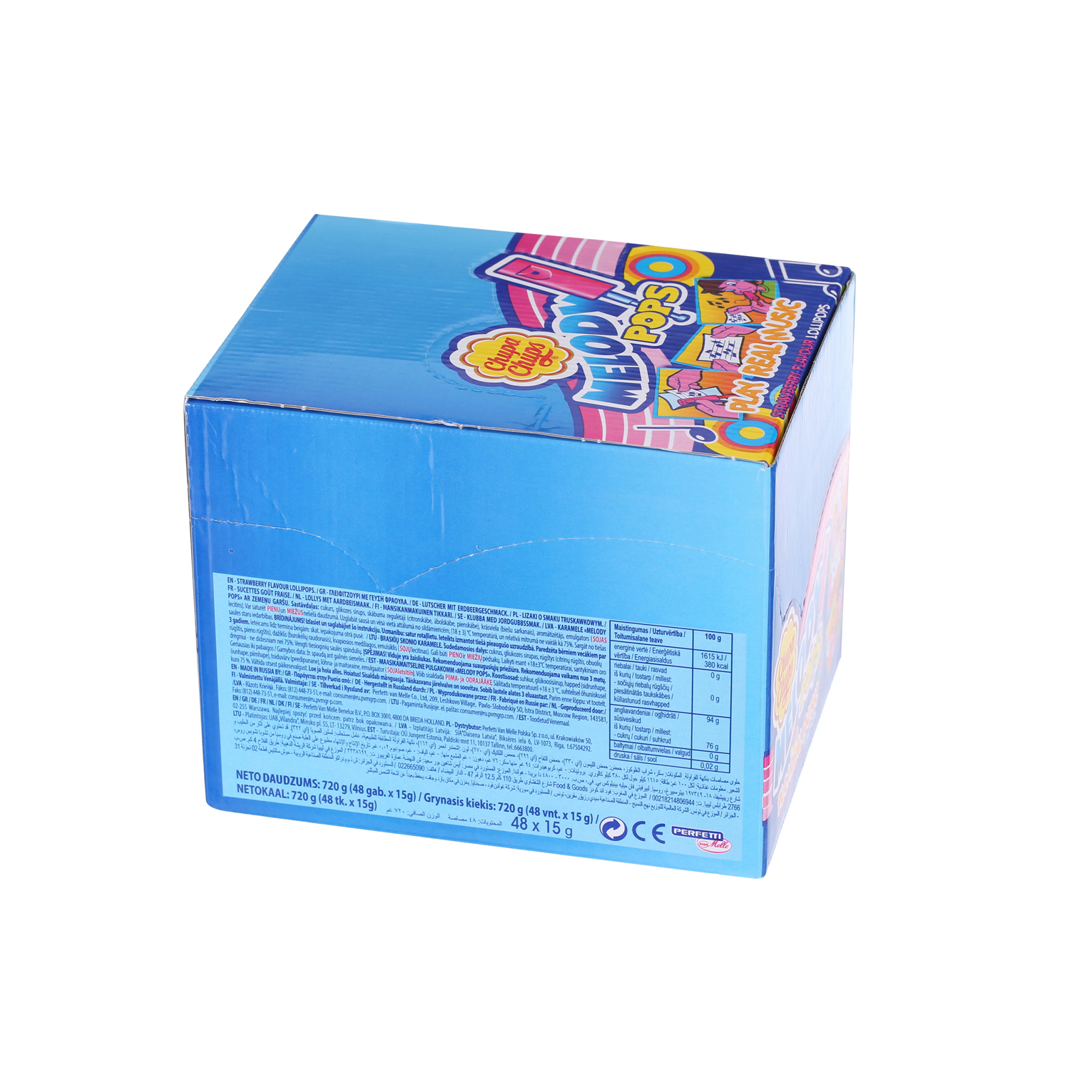 Chupa Chups Melody Pops Candies 15gm × 48'S