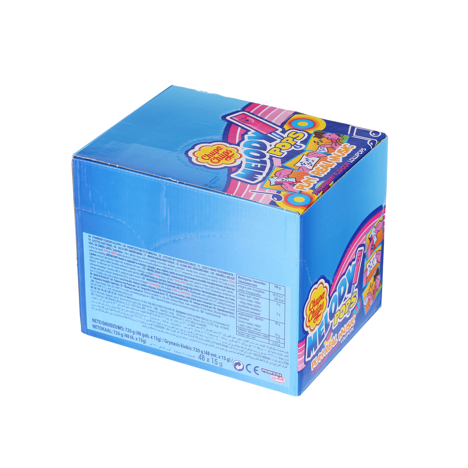 Chupa Chups Melody Pops Candies 15gm × 48'S