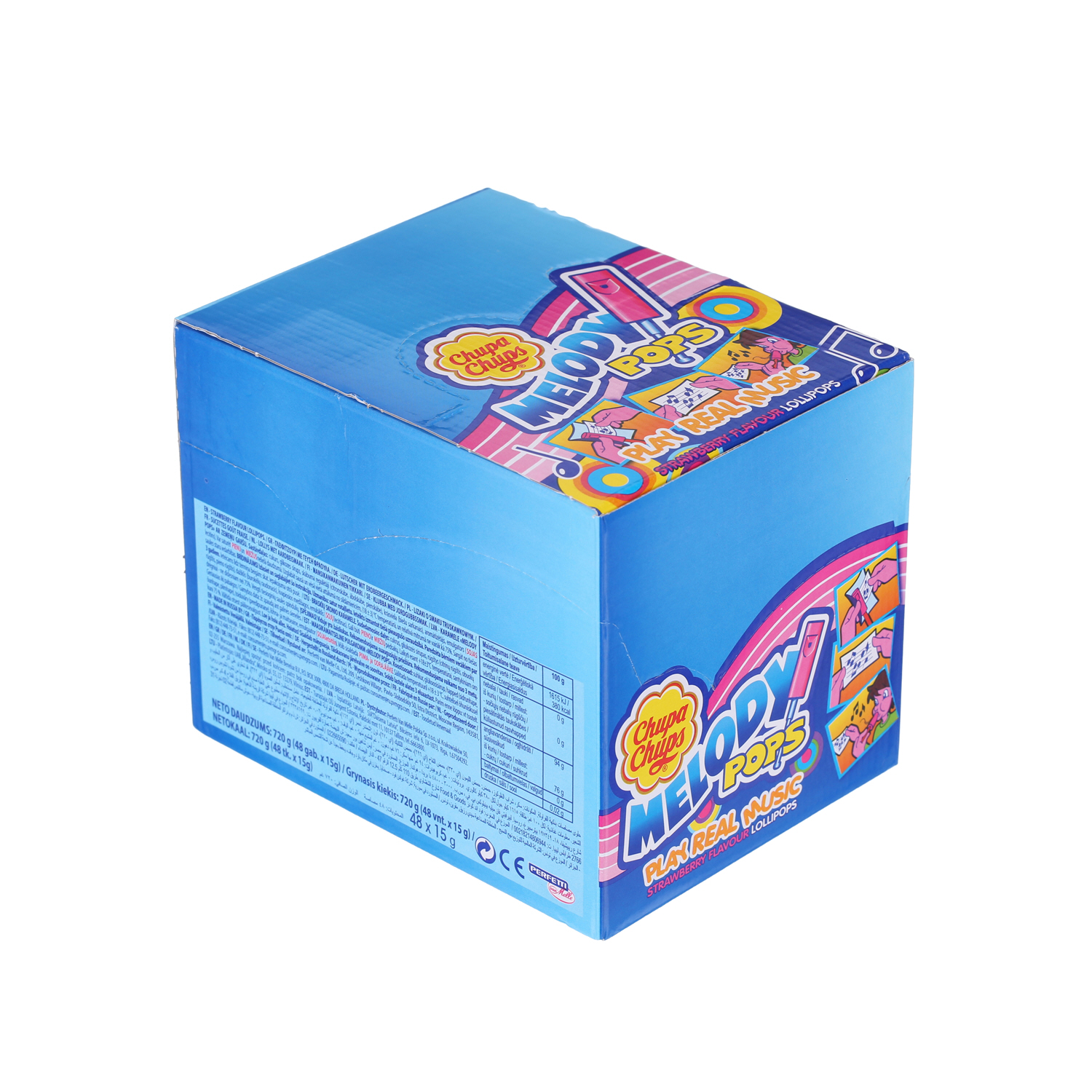 Chupa Chups Melody Pops Candies 15gm × 48'S