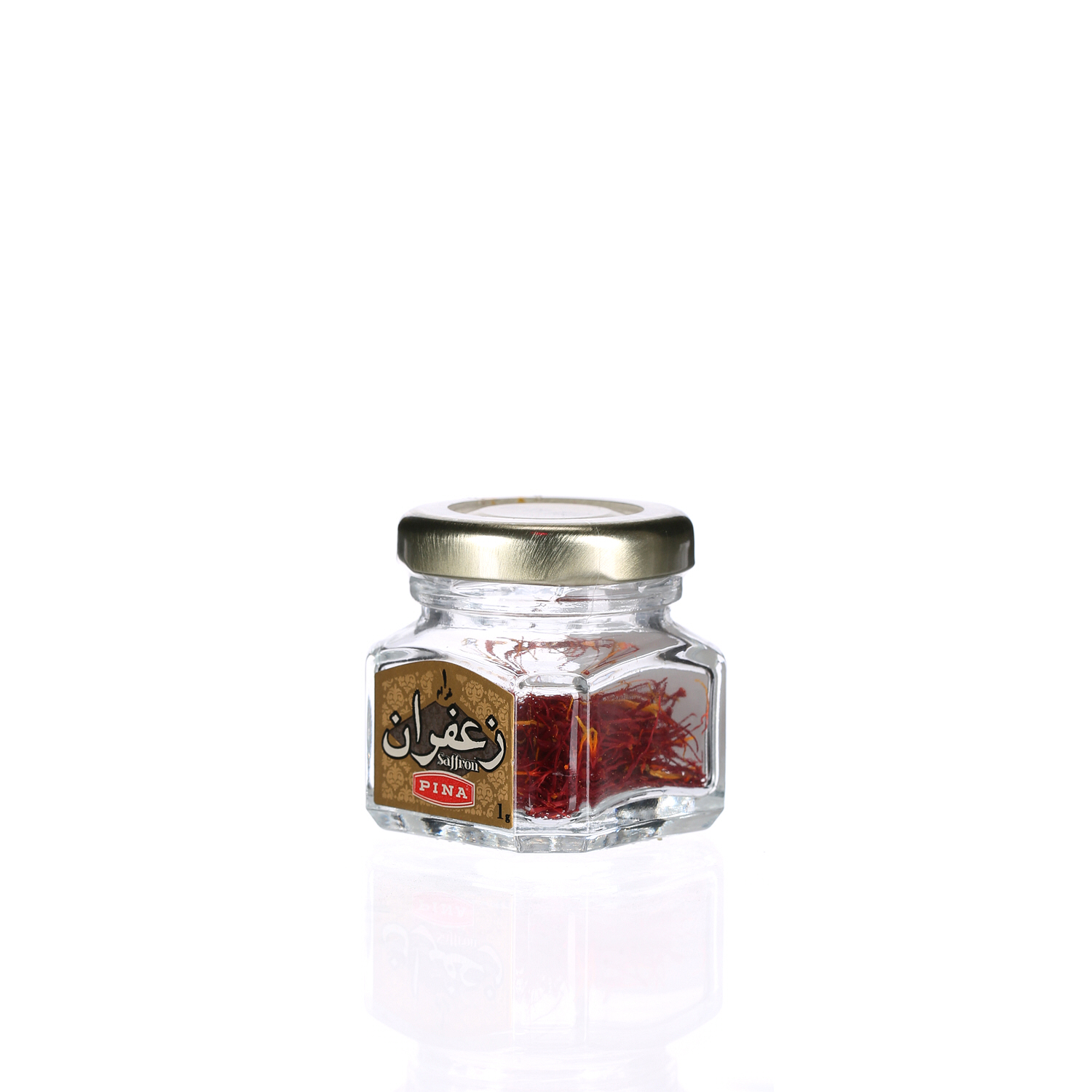 Pina Safron Glass Jar 1 g