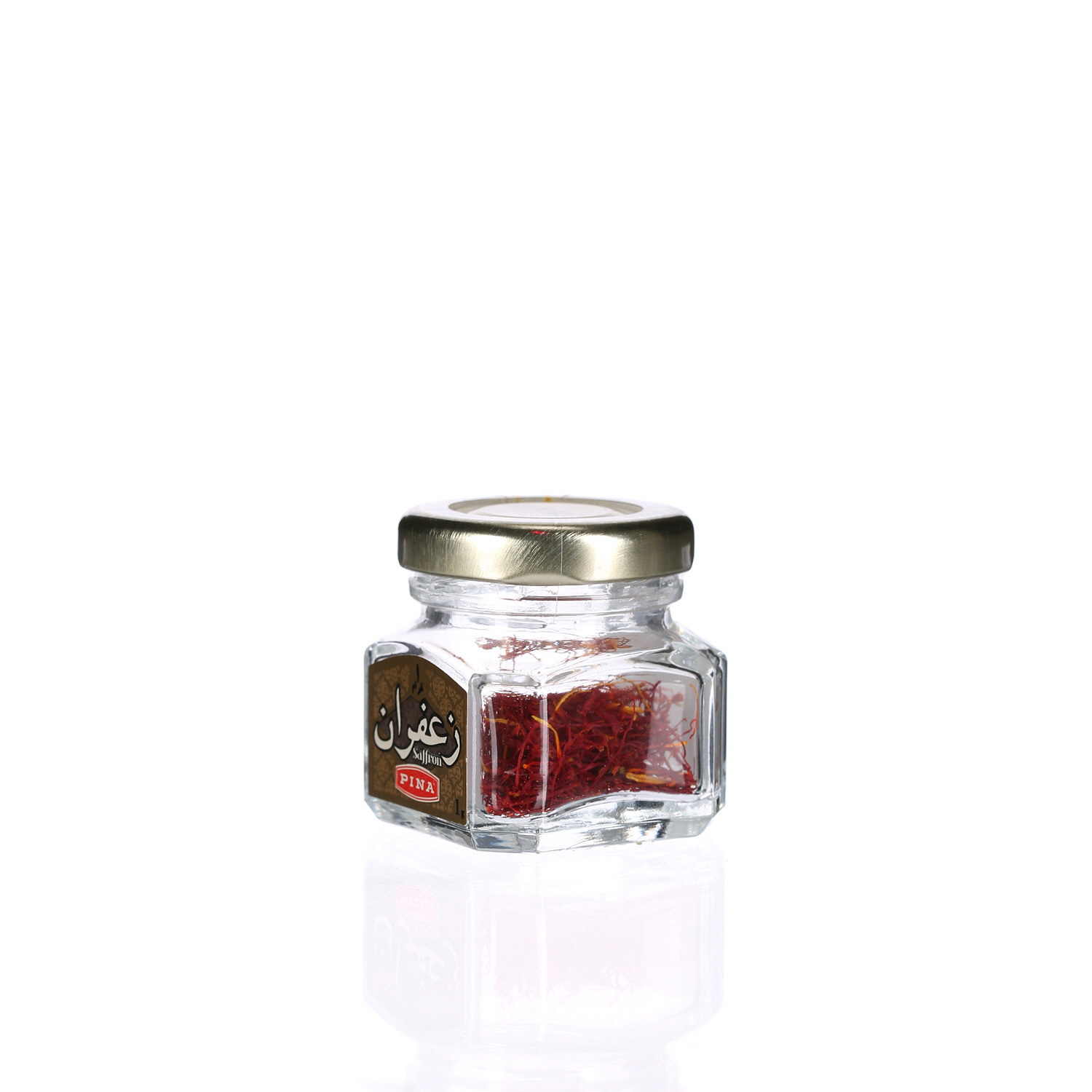 Pina Safron Glass Jar 1 g