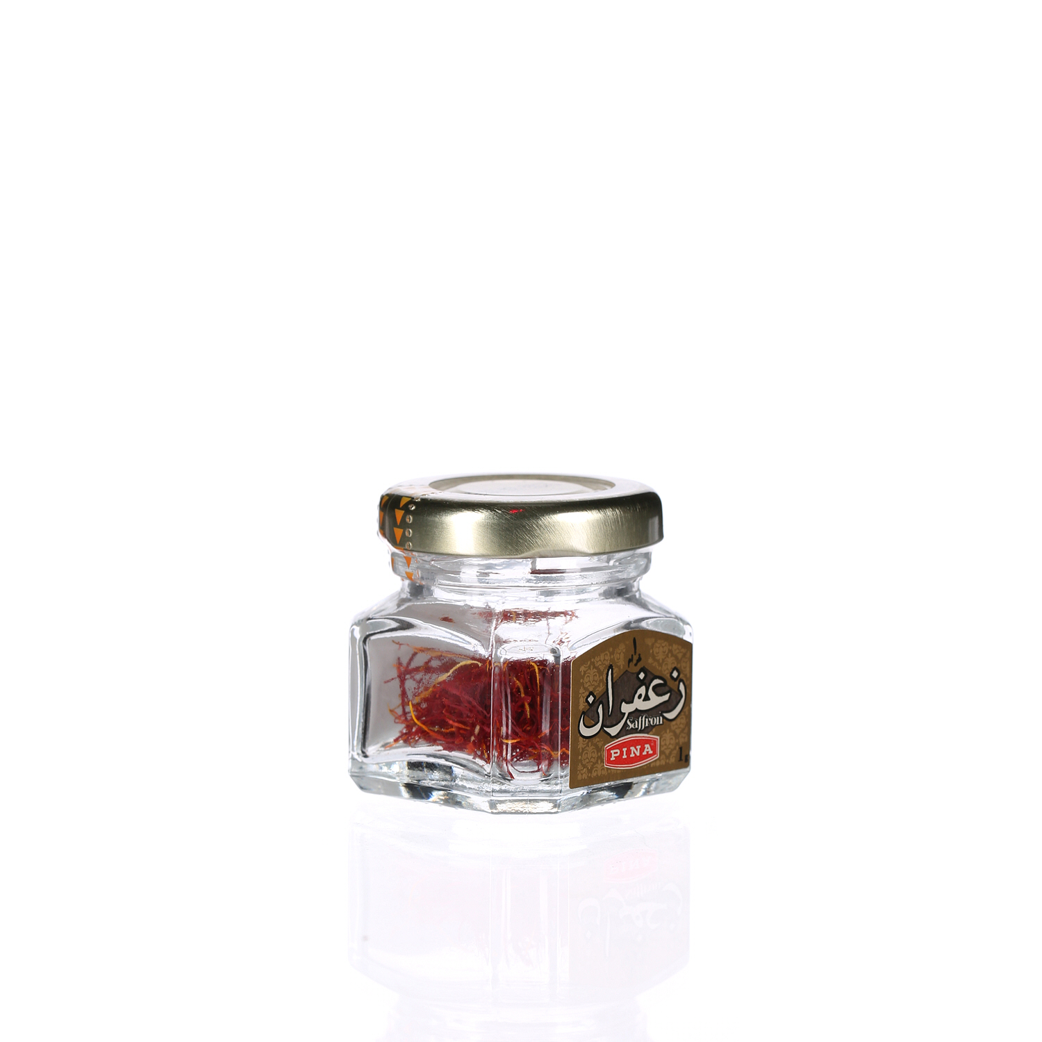 Pina Safron Glass Jar 1 g