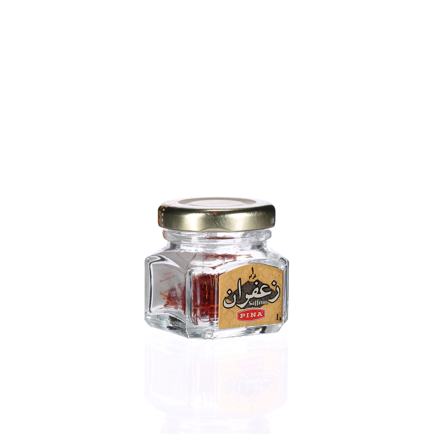 Pina Safron Glass Jar 1 g