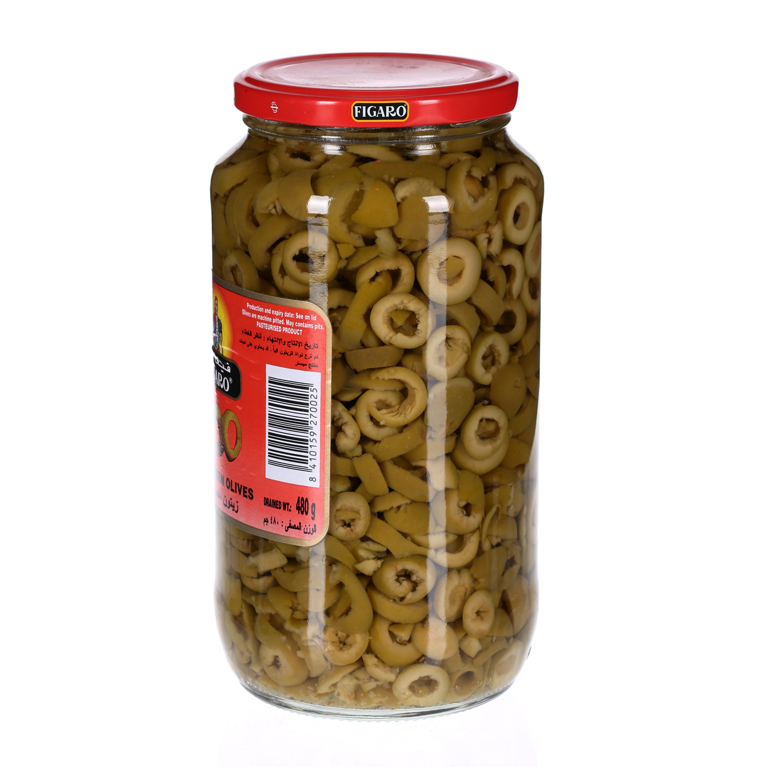 Figaro Sliced Green Olive 480 g