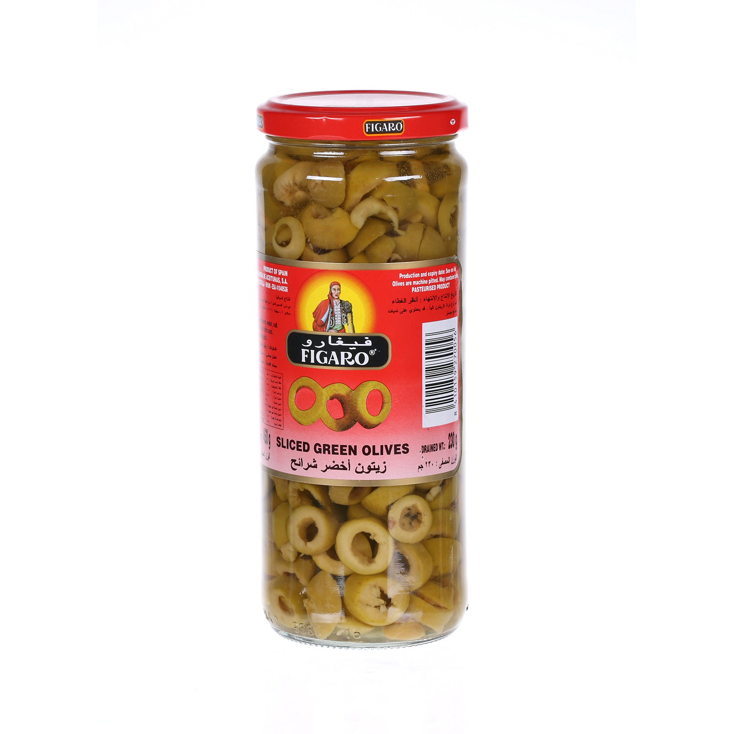 Figaro Slicesd Green Olives 230 g