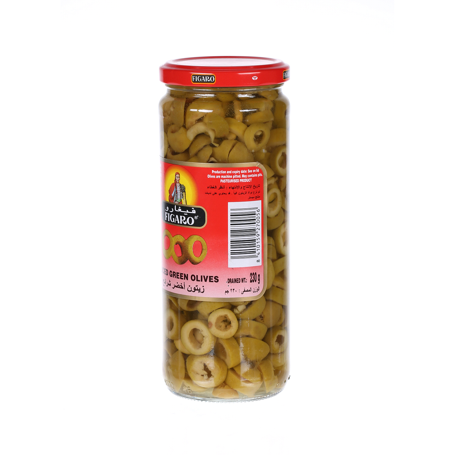 Figaro Slicesd Green Olives 230 g