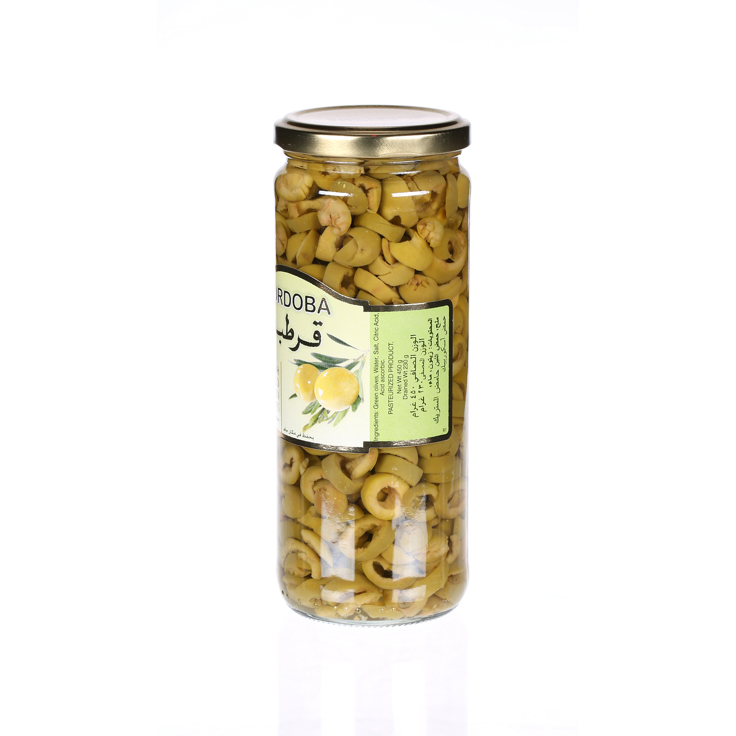 Cordoba Slicesd Green Olives 230 g