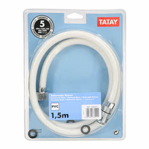 Tatay Reinforced Shower Hose White 1.5M