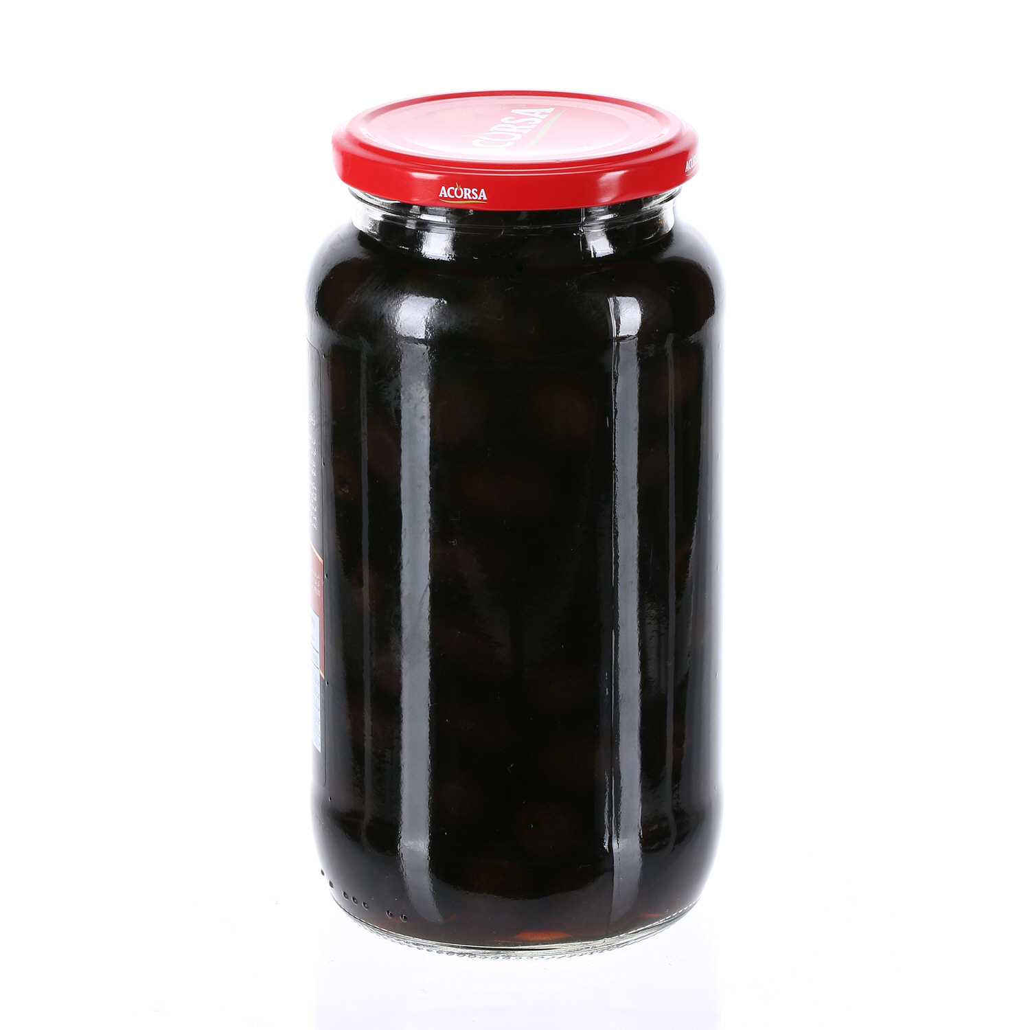 Acorsa Olives Black Plain Jar 575 g