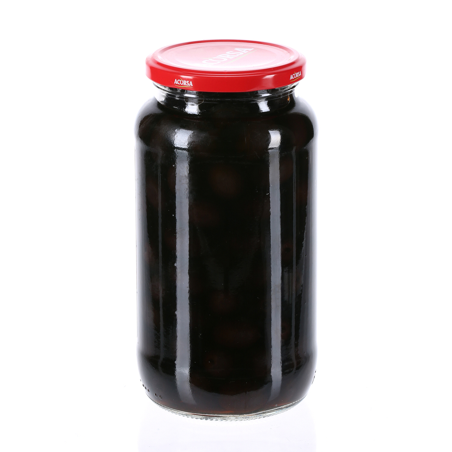 Acorsa Olives Black Plain Jar 575 g