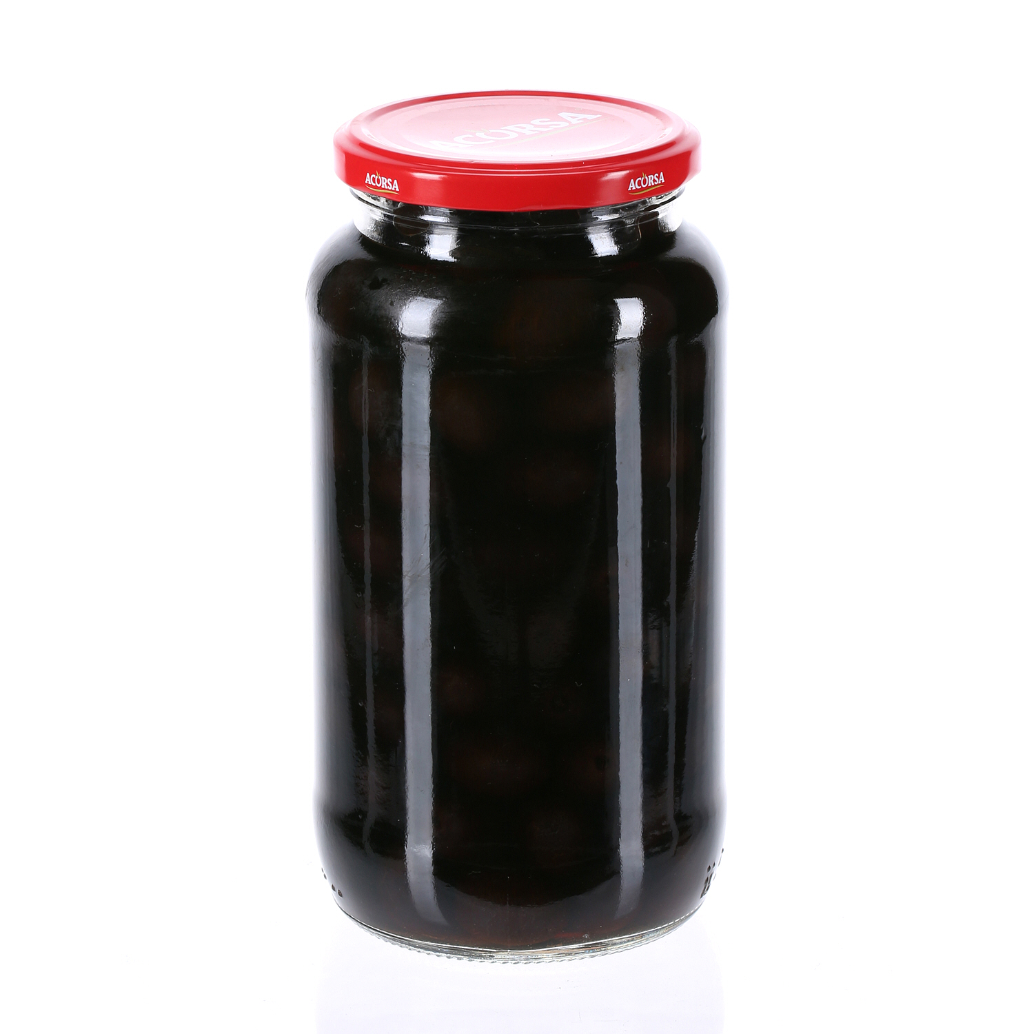 Acorsa Olives Black Plain Jar 575 g