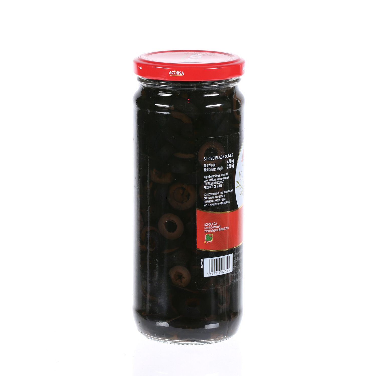 Acorsa Black Olive Sliced 230 g